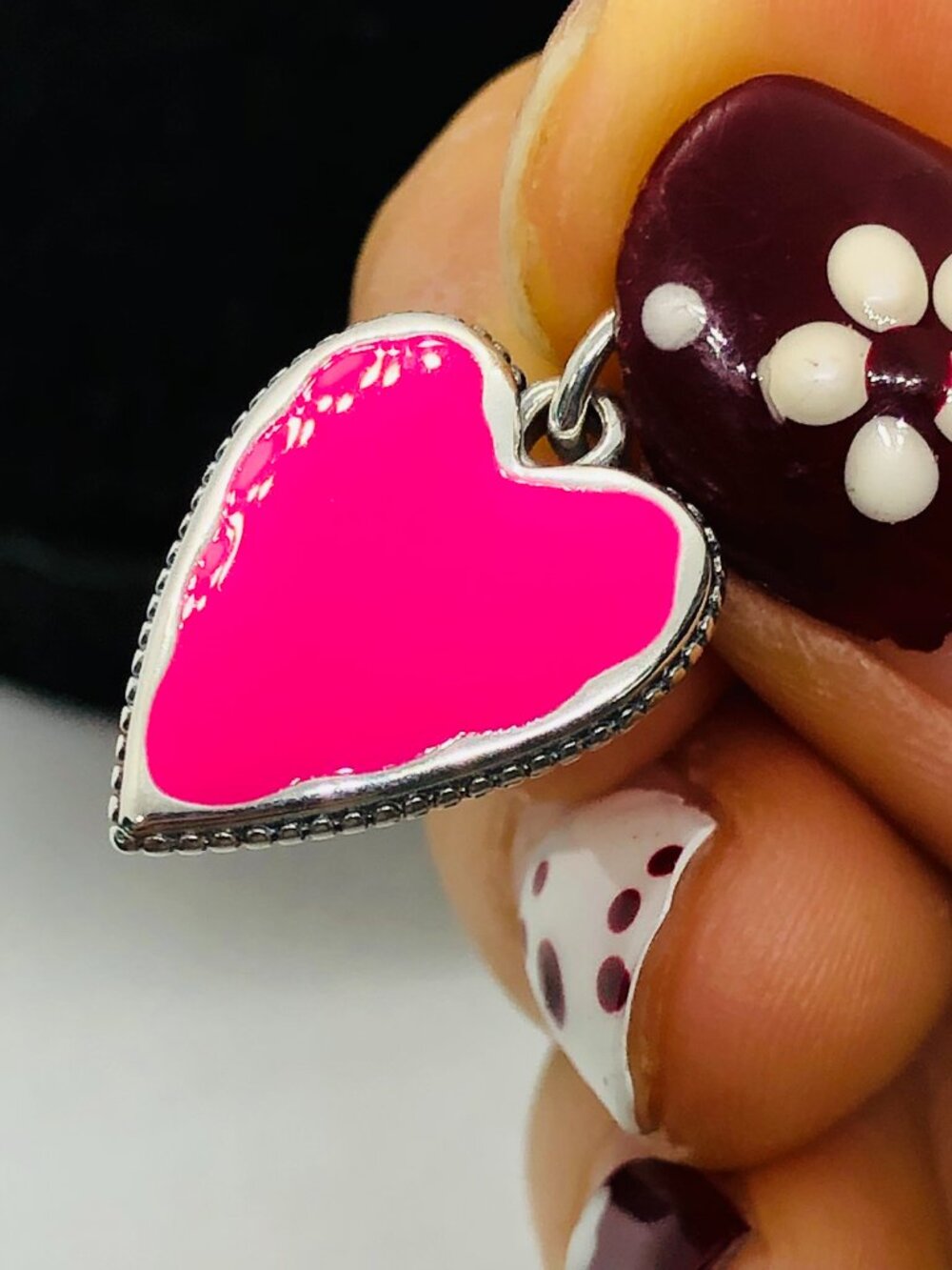 James Avery Enamel Heart Charm